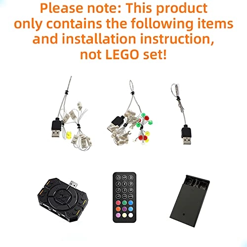 LED Light Kit for LEGO Elf Club House 10275 - Plastic 1 4.5-44V