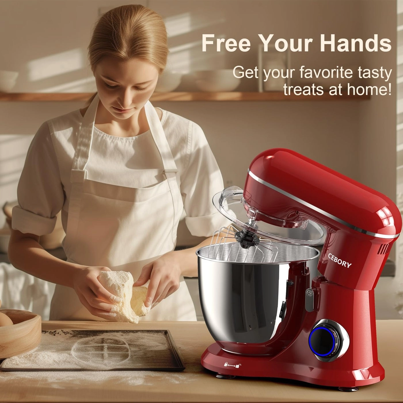 Electric Mixer - 6.5 Quarts 660 watts
