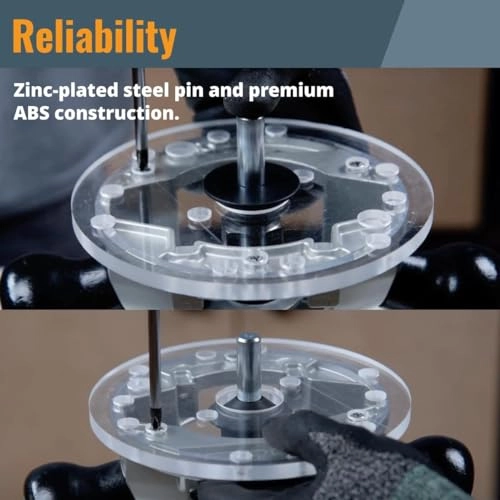Router Centering Pin and Cone Set - 1/2" & 1/4"