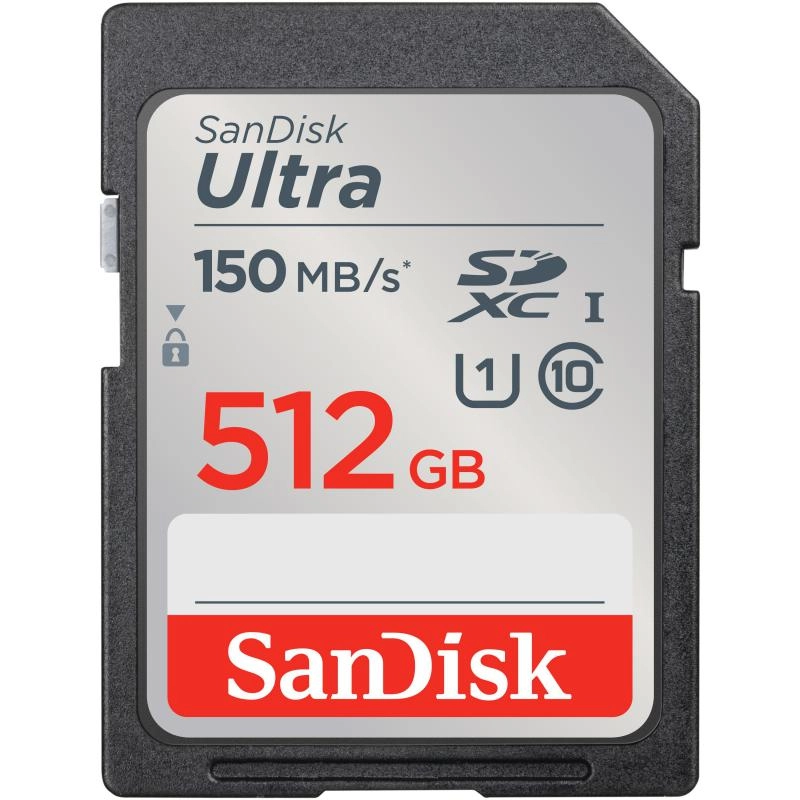SanDisk ltra UHS I SD Card - 512GB