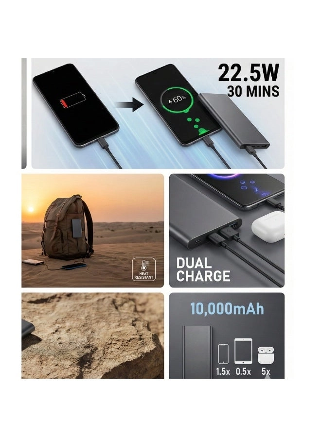 Power Bank - 10000mAh 22.5W Fast Charging