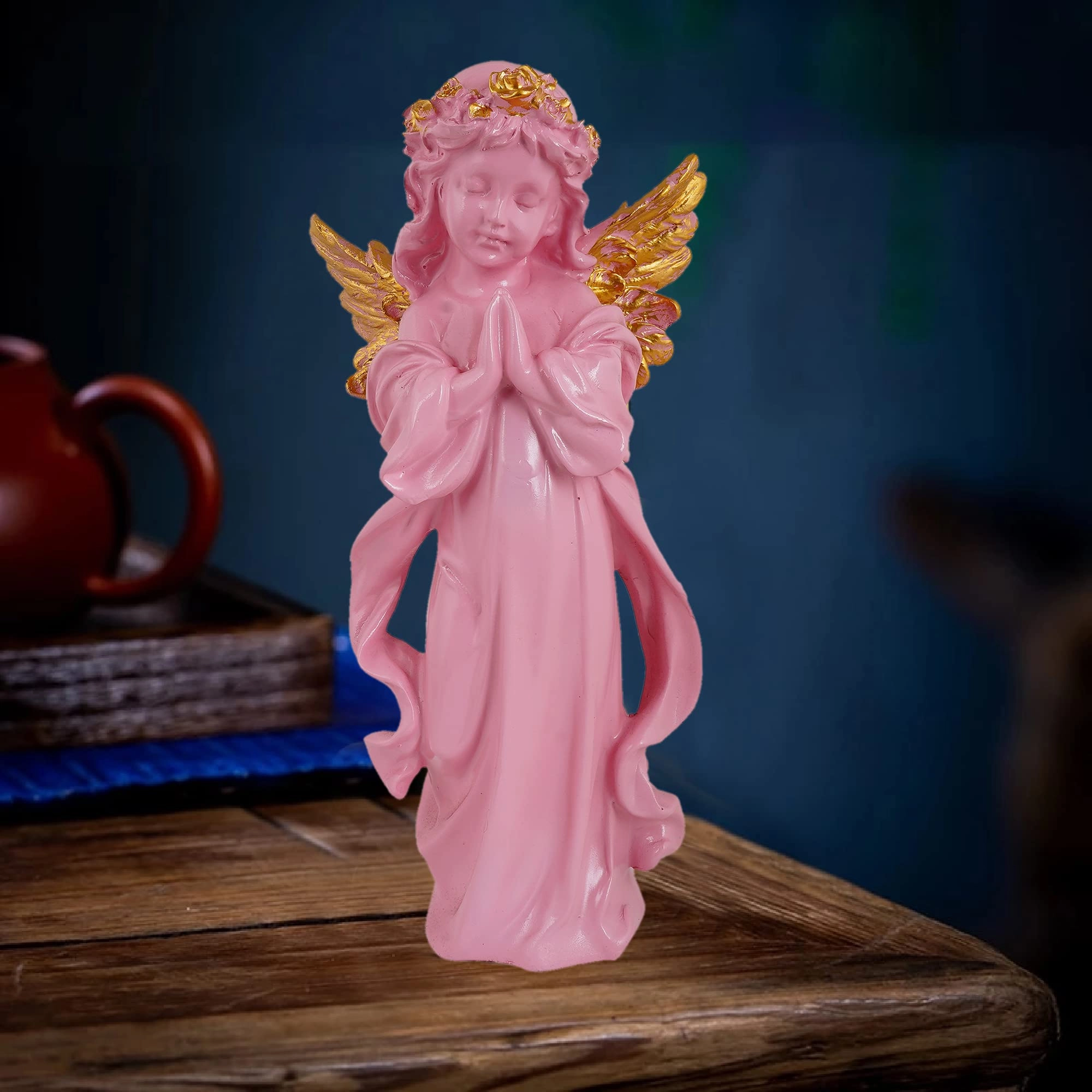 zart Angel Girl - Resin + Wings Boy Sttaue