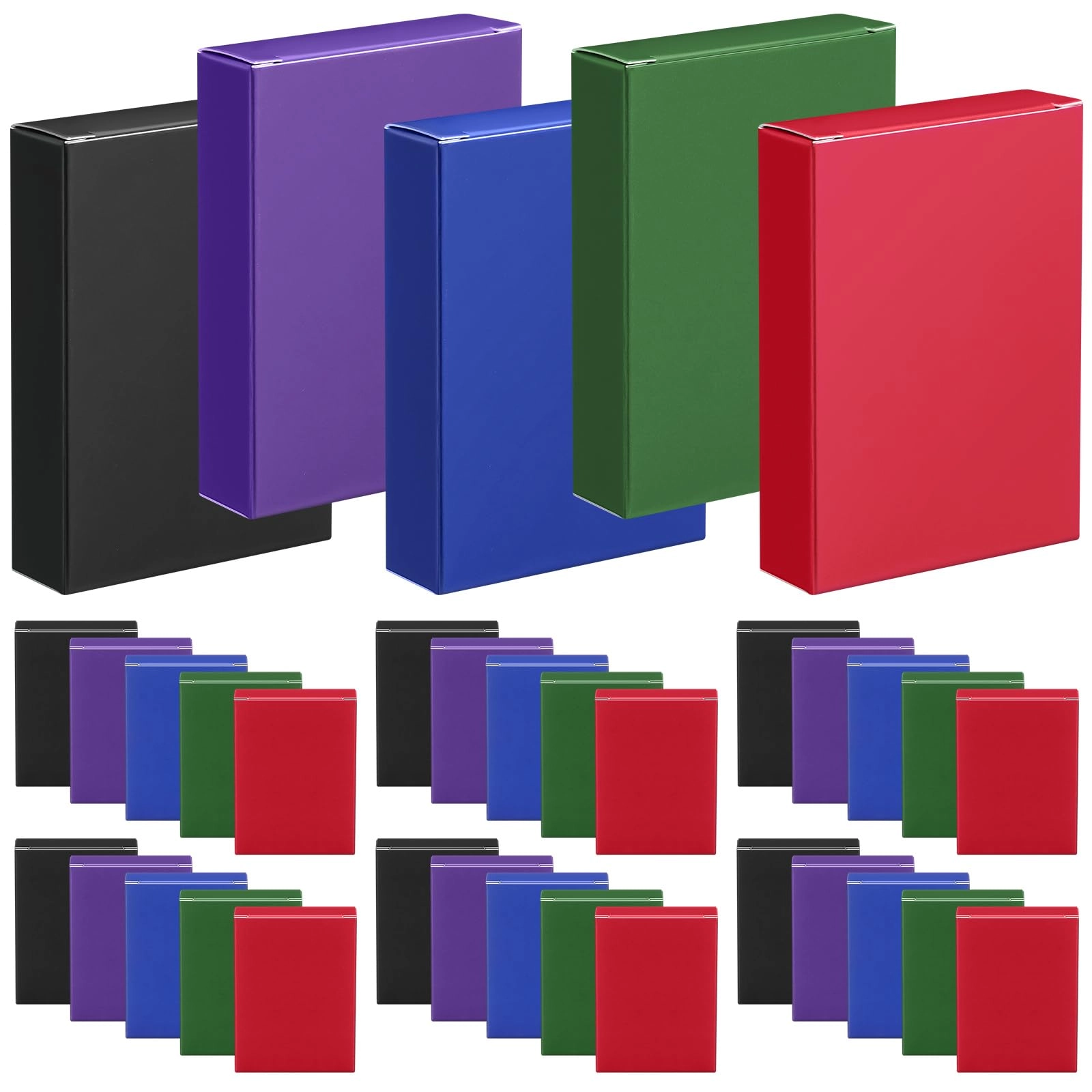 Jexine Playing Card Box - Red Blue Green Black Purple