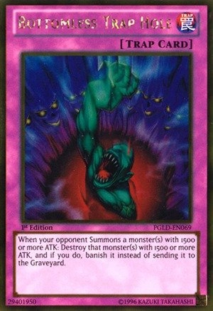 Yu-Gi-Oh! Bottomless Trap Hole PGLD-EN069 - 1st Edition Premium Gold