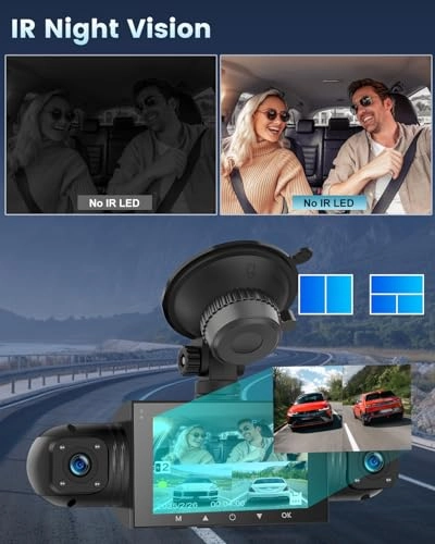 4 Channel Front and Rear Dash Cam - 1080P