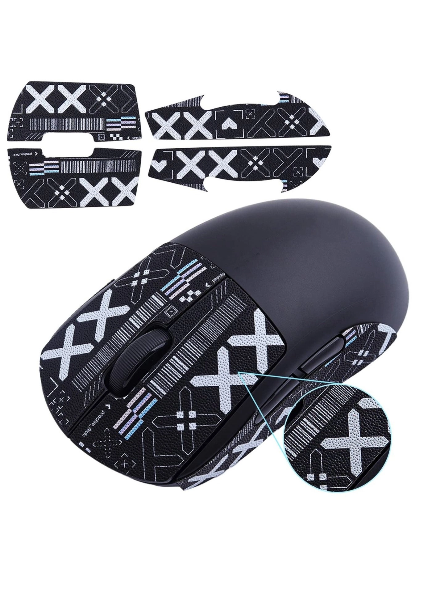 Captaintech Mouse Grip Tape - Pre-cut Anti-Slip for Logitech G102/G304