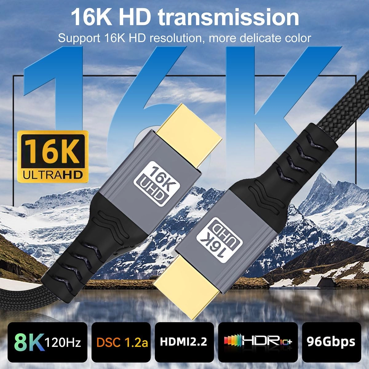 8K HDMI Cable 2m with Ethernet