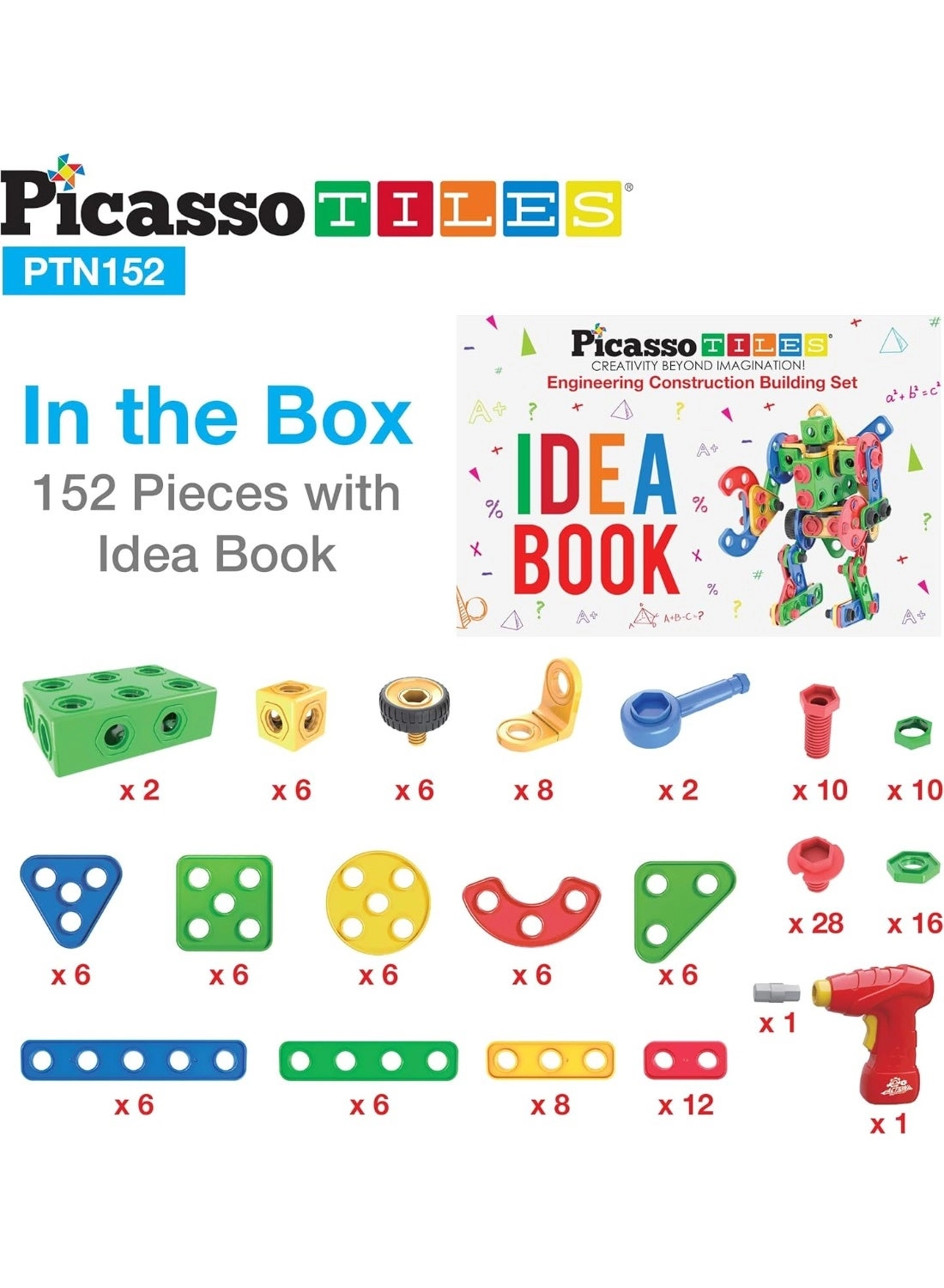 Engineering Construction Building Set - 152 pcs