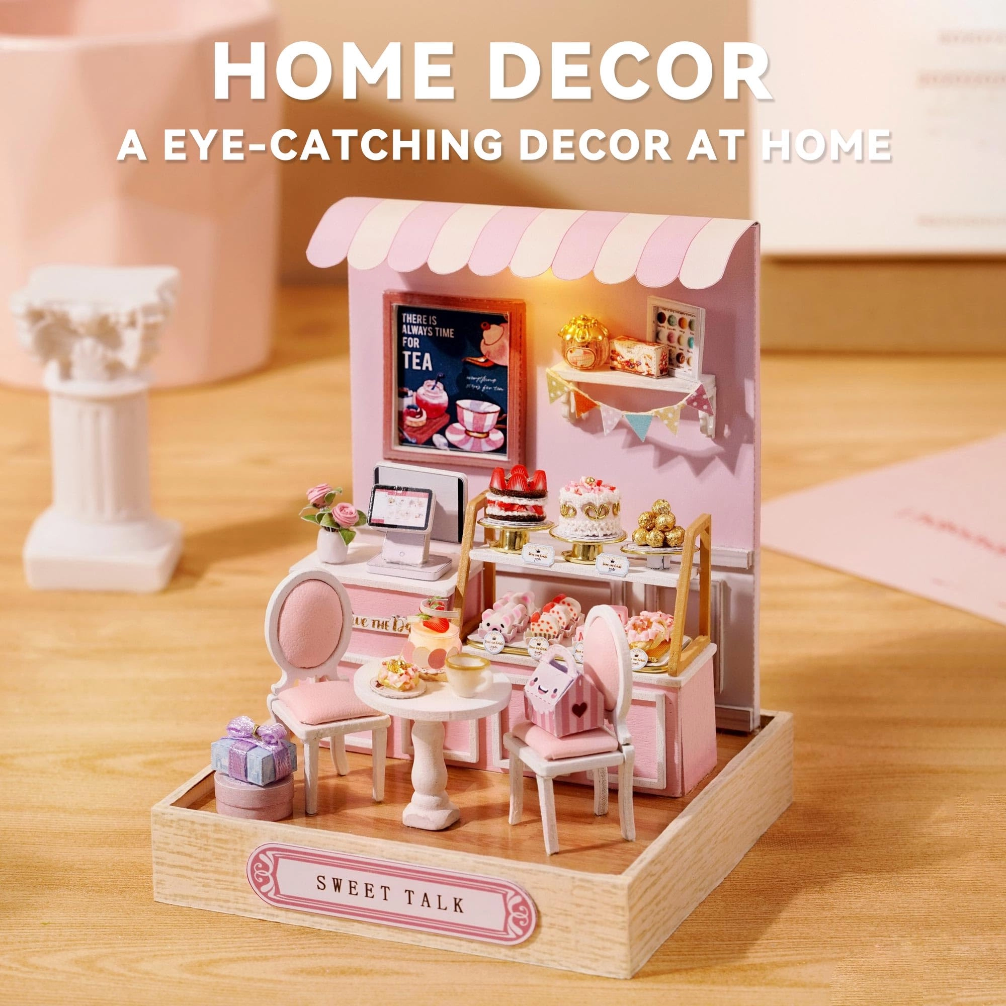 DIY Miniature House Kit - Vintage Coffee Shop