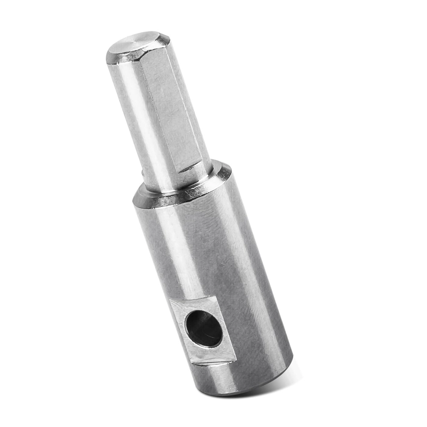 Ahuliao Ice Auger Drill Bit Adapter - Fits 1/2" Plus Drill Chucks 1/4" Hole 1/4"-20 Wing Bolts & Locking Screws