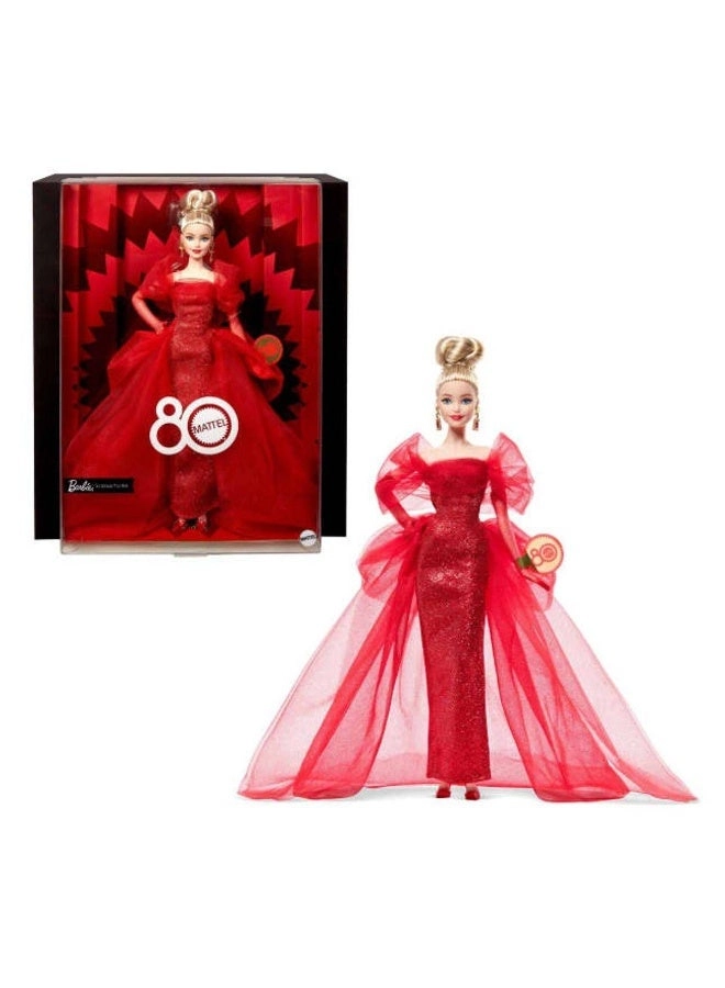 Barbie 80Th Anniversary - Ruby Red Collectible Ages 3+