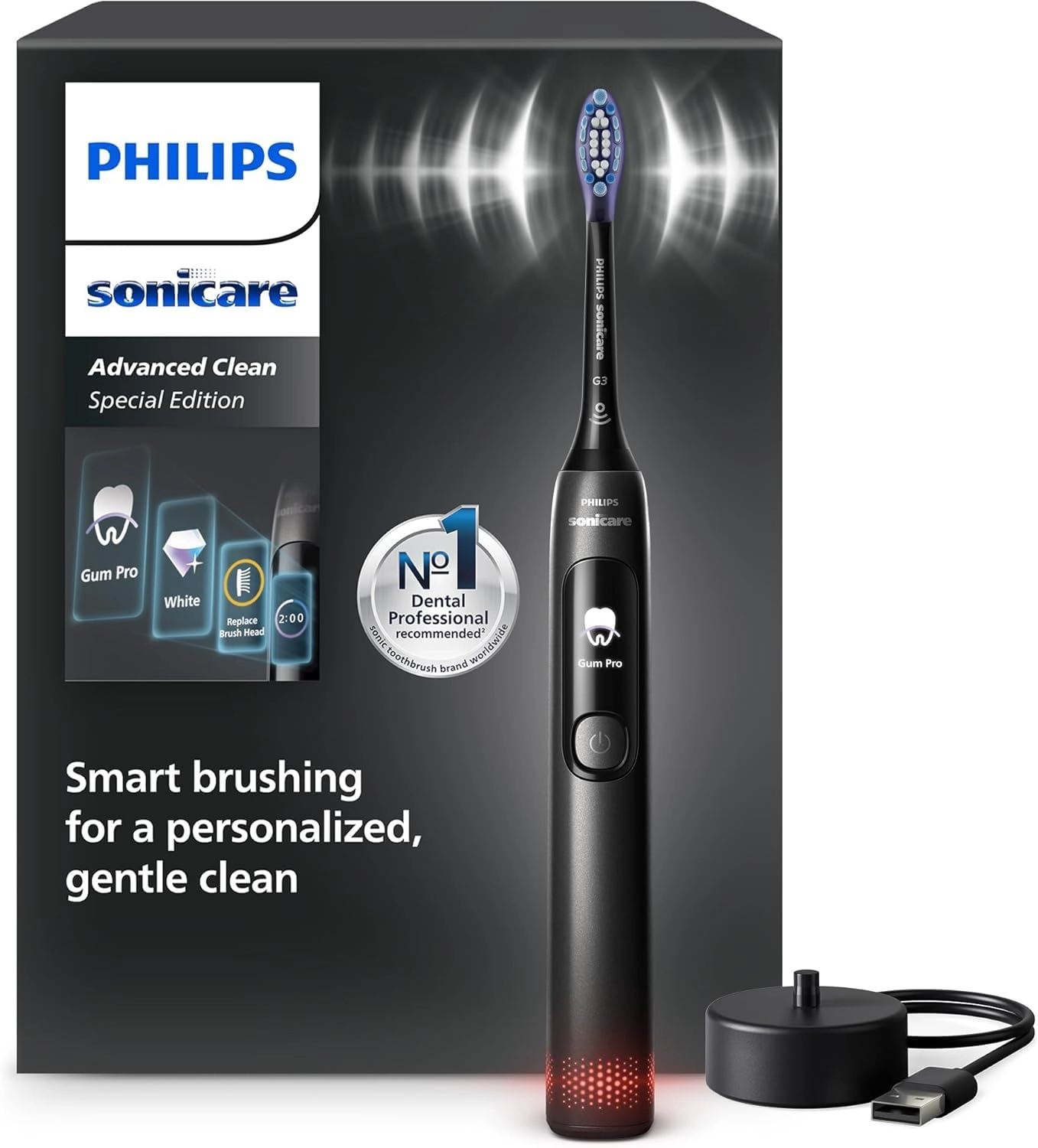 Philips Sonicare AdvancedClean - Limited Edition Black 5 Cleaning Modes