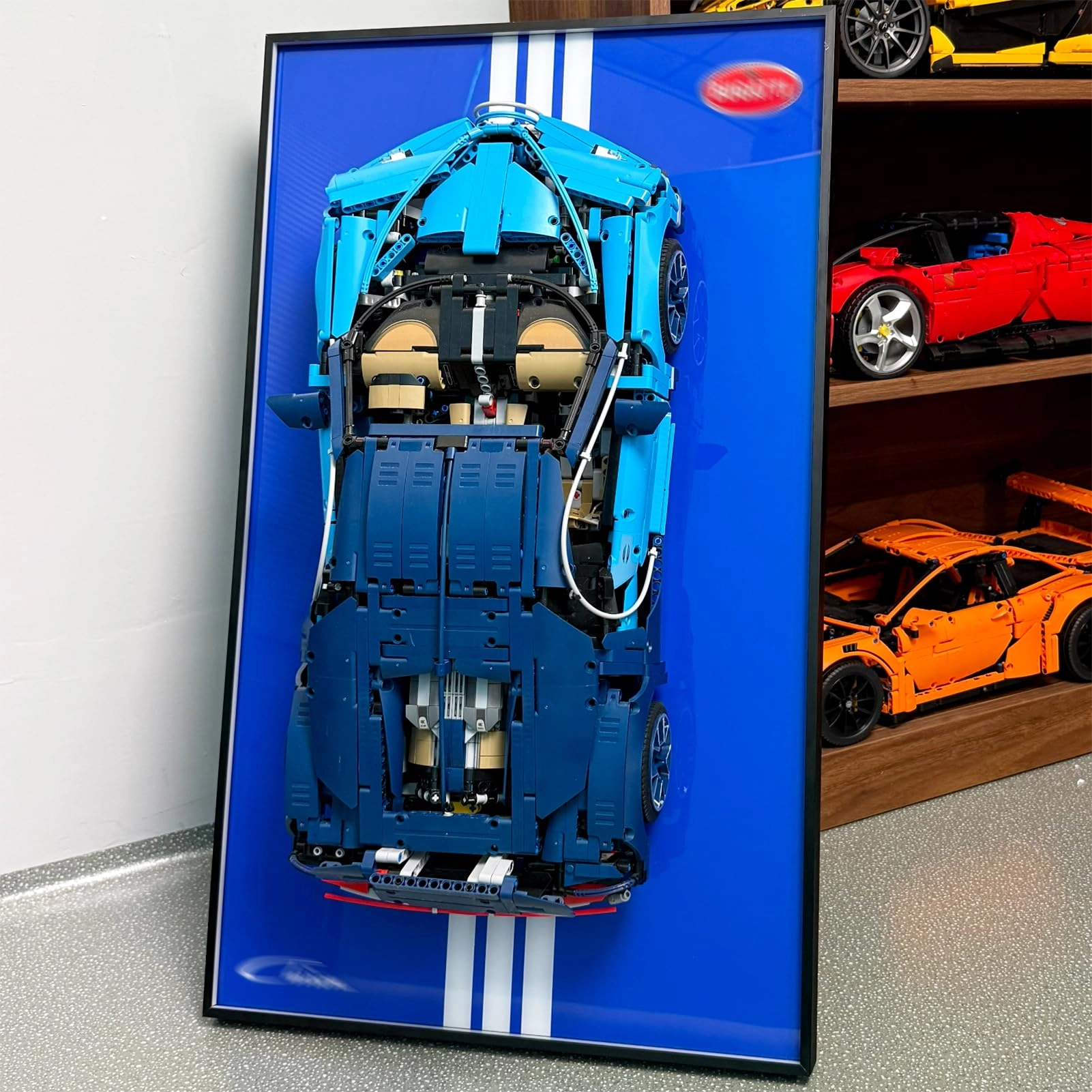 NOVDA Technic Bugatti Chiron Display Wall Mount