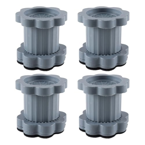 Anti-Vibration Washing Machine Mat - 4 Pieces Adjustable Universal Rubber Feet
