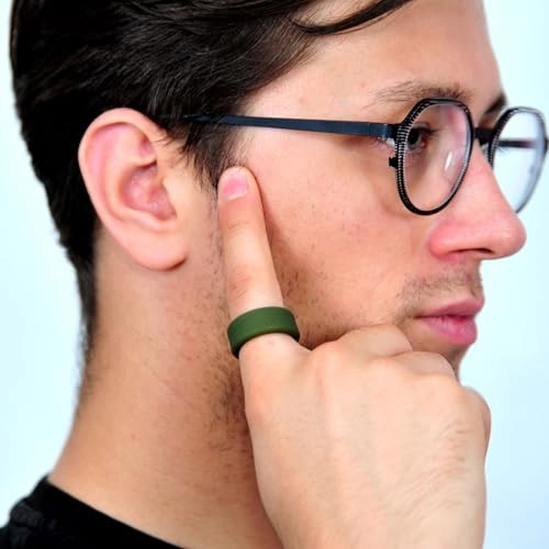 Smart Ring Protector - L for 10/11/12/13 7mm and 8mm Silicone Green