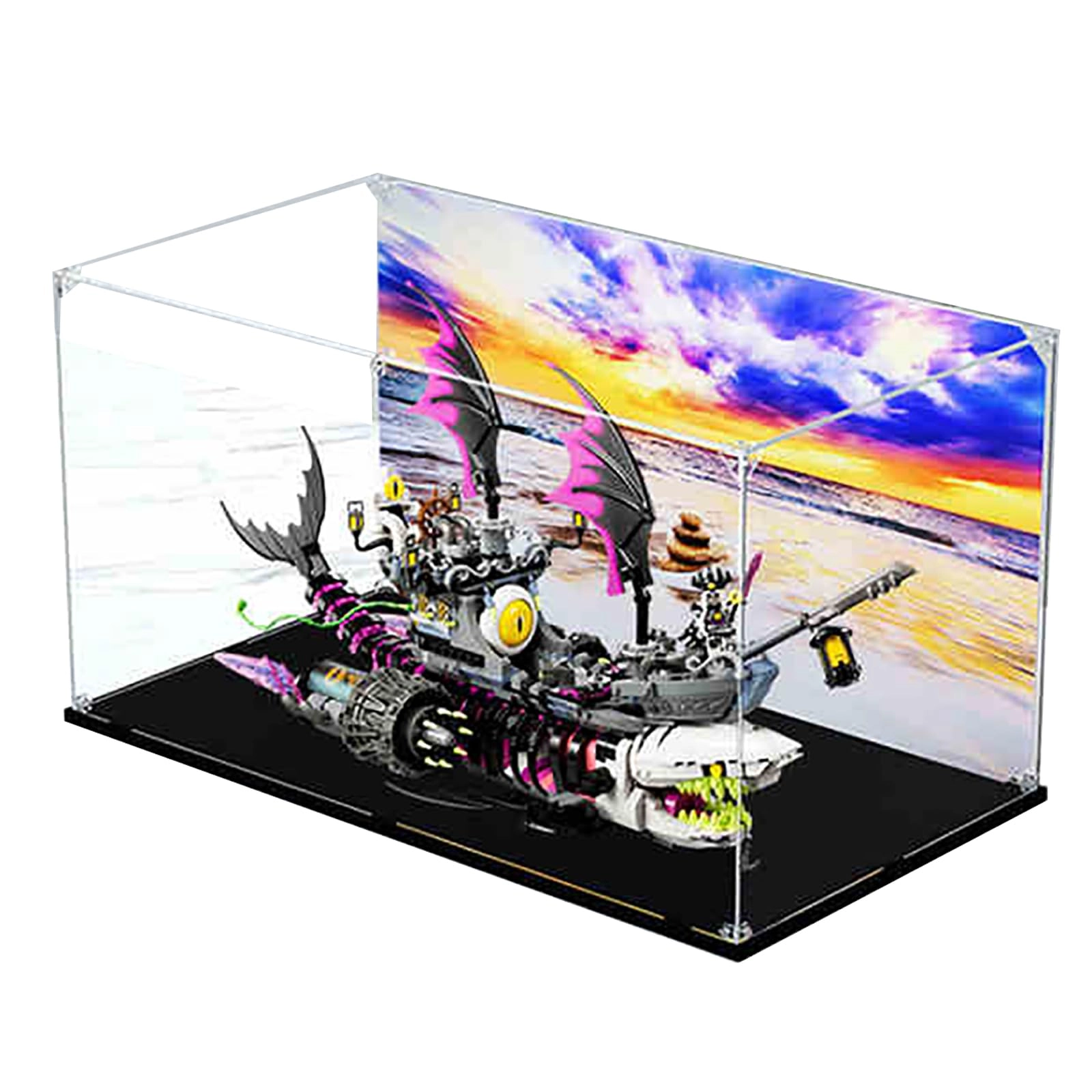 Generisch Acrylic Display Case (71469) - Dustproof 62 x 32 x 37 cm