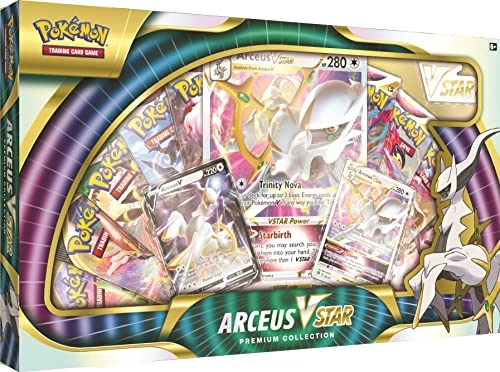 Arceus VSTAR Premium Collection - 10 Booster Packs Etched Foil Card