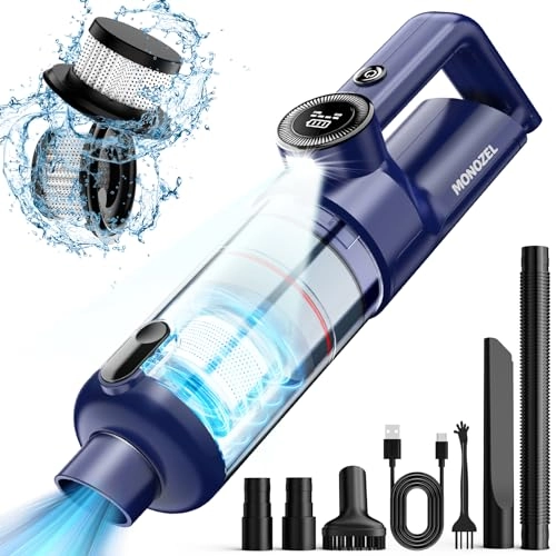MONOZEL Handheld Vacuum - Cordless 15kPa Brushless Motor