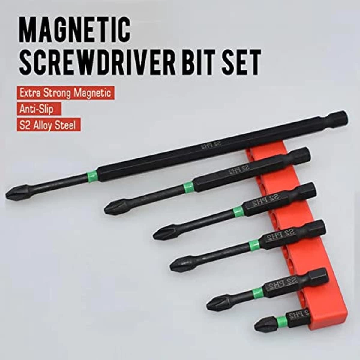 Magnetic Anti-slip Drill Bit - 7PCS 25mm-150mm