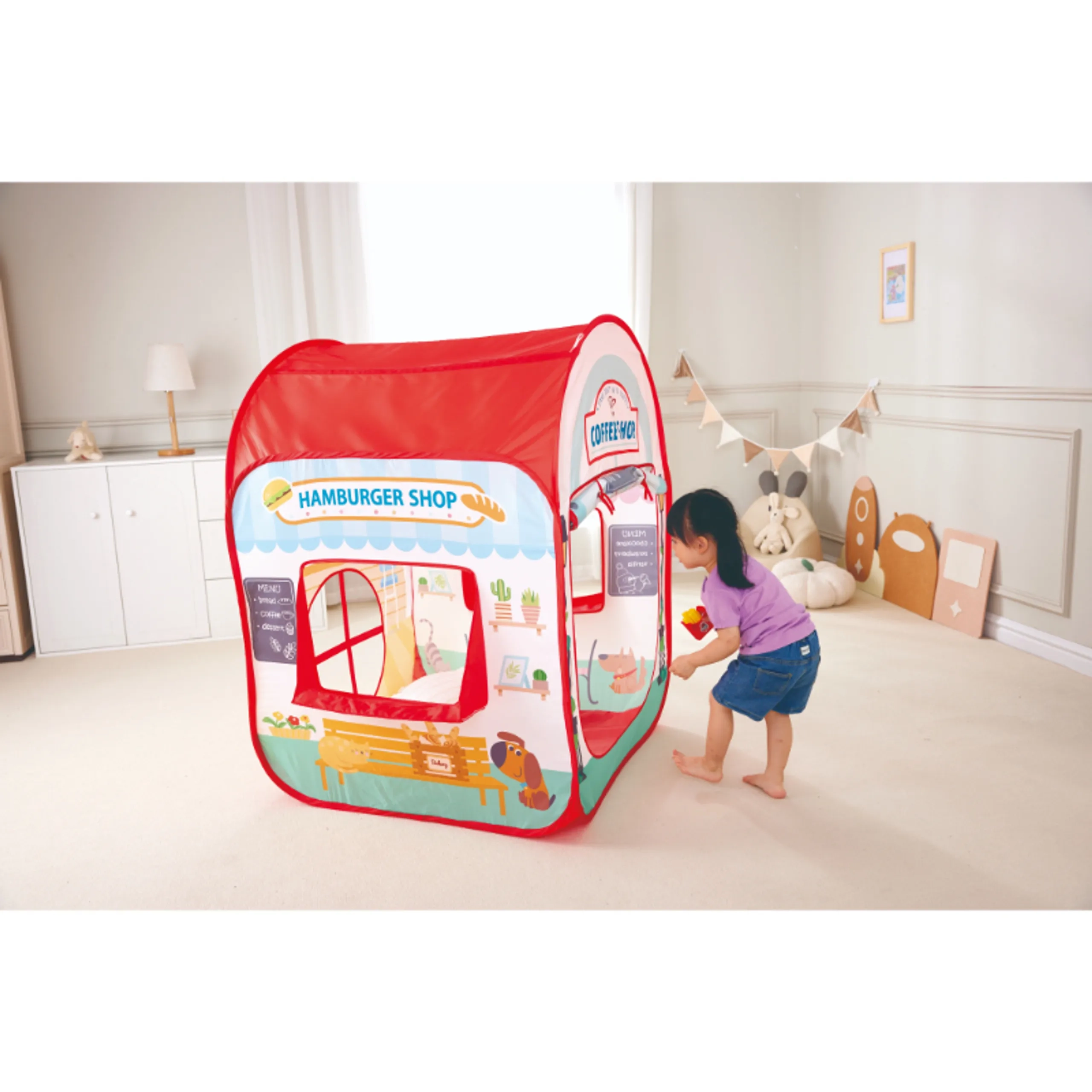 My First Shop Ice Cream & Burgers Play Tent - 1
