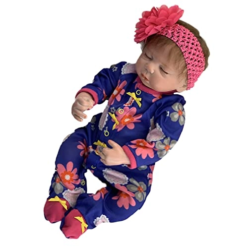 Reborn Baby Doll - 20 Inch Soft Vinyl Cotton Body Closed Eyes Ages 3+