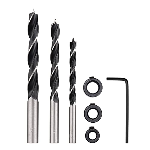 Twist Drill Bit Set - Aluminum alloy 3pcs 6mm 8mm 10mm