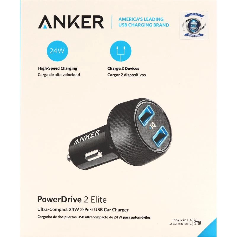 PowerDrive 2 Elite - 24W Dual USB Quick Charge 3.0