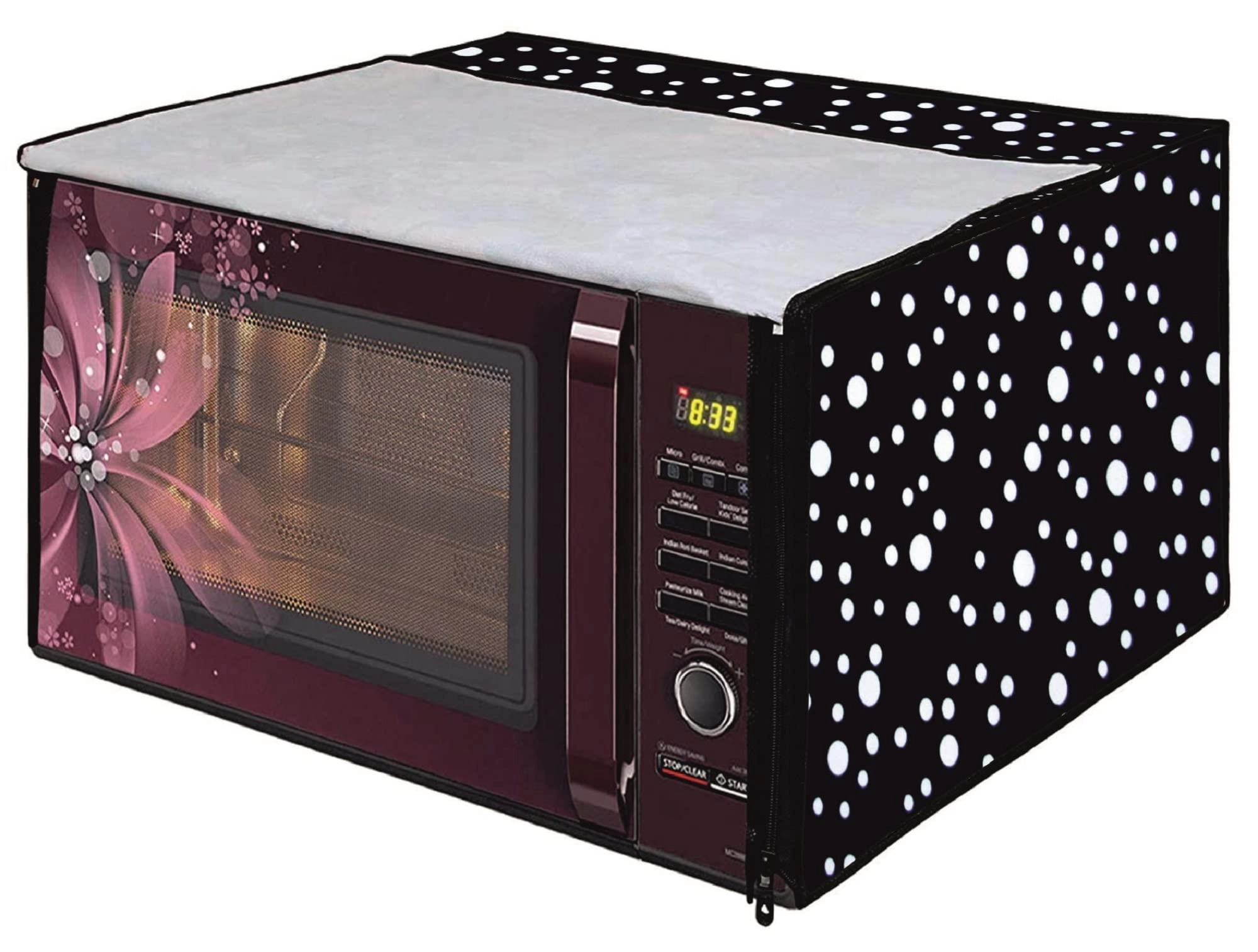 Anush Marino Microwave Oven Top PVC Cover - 28L Black