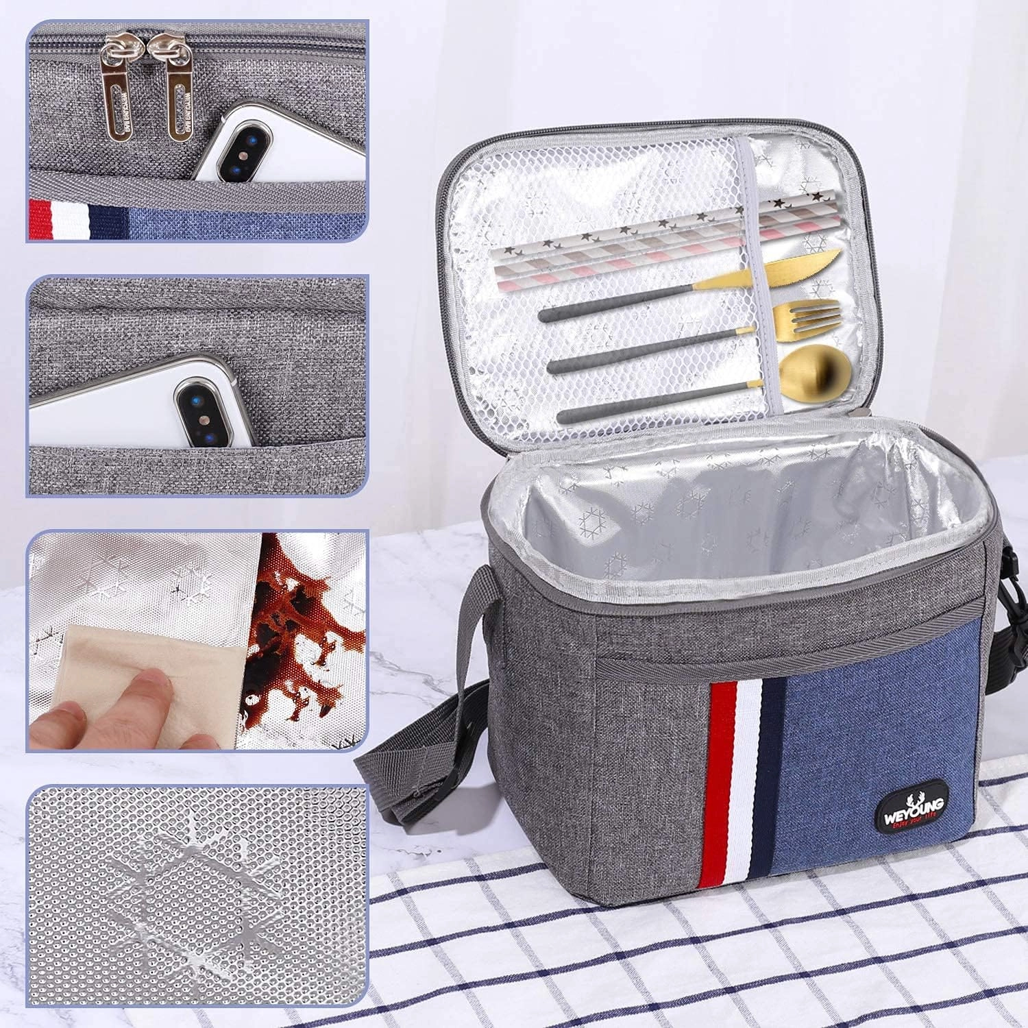 Insulated Lunch Bag - Leakproof Thermal