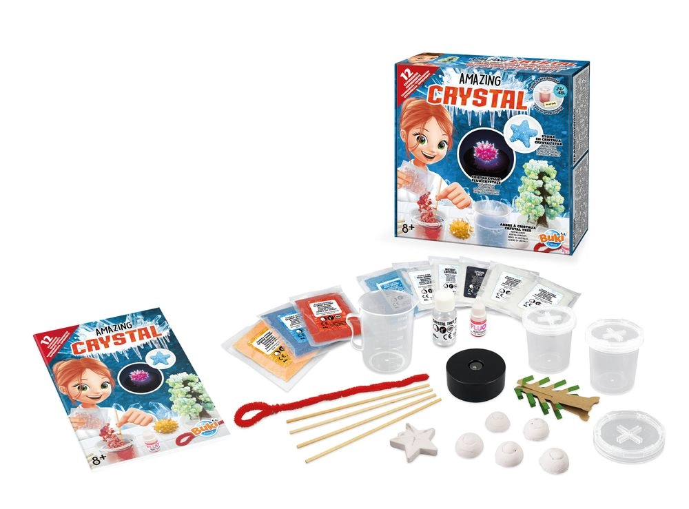 Amazing Crystal Kit Science - 8 years+ 12 pieces
