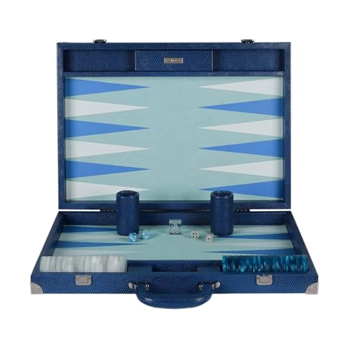 Backgammon Set - 20 inch 44mm Checkers Vegan Leather