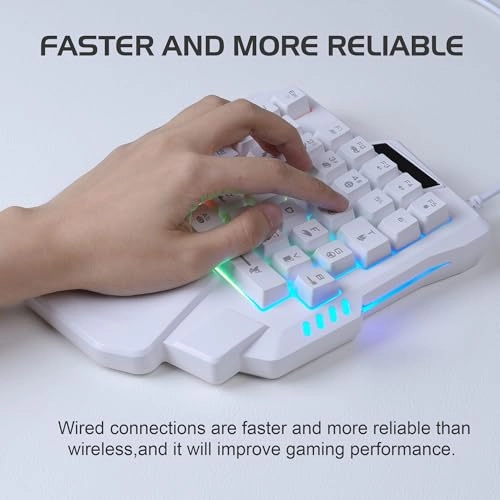 One Handed Gaming Keyboard - Wired