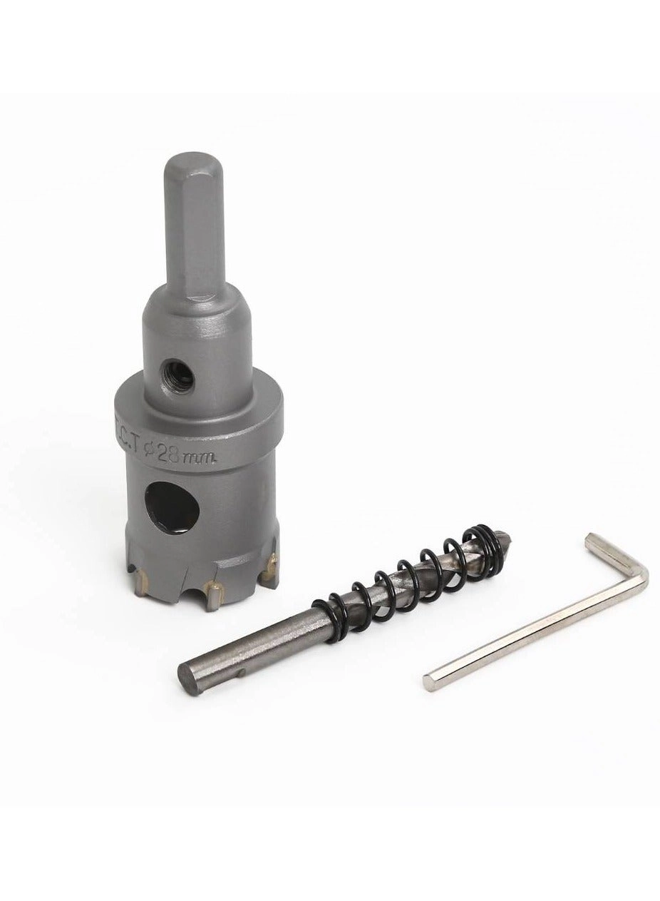 VTools TCT Hole Saw Cutter - 28mm Hard Metal Stainless Steel Wood