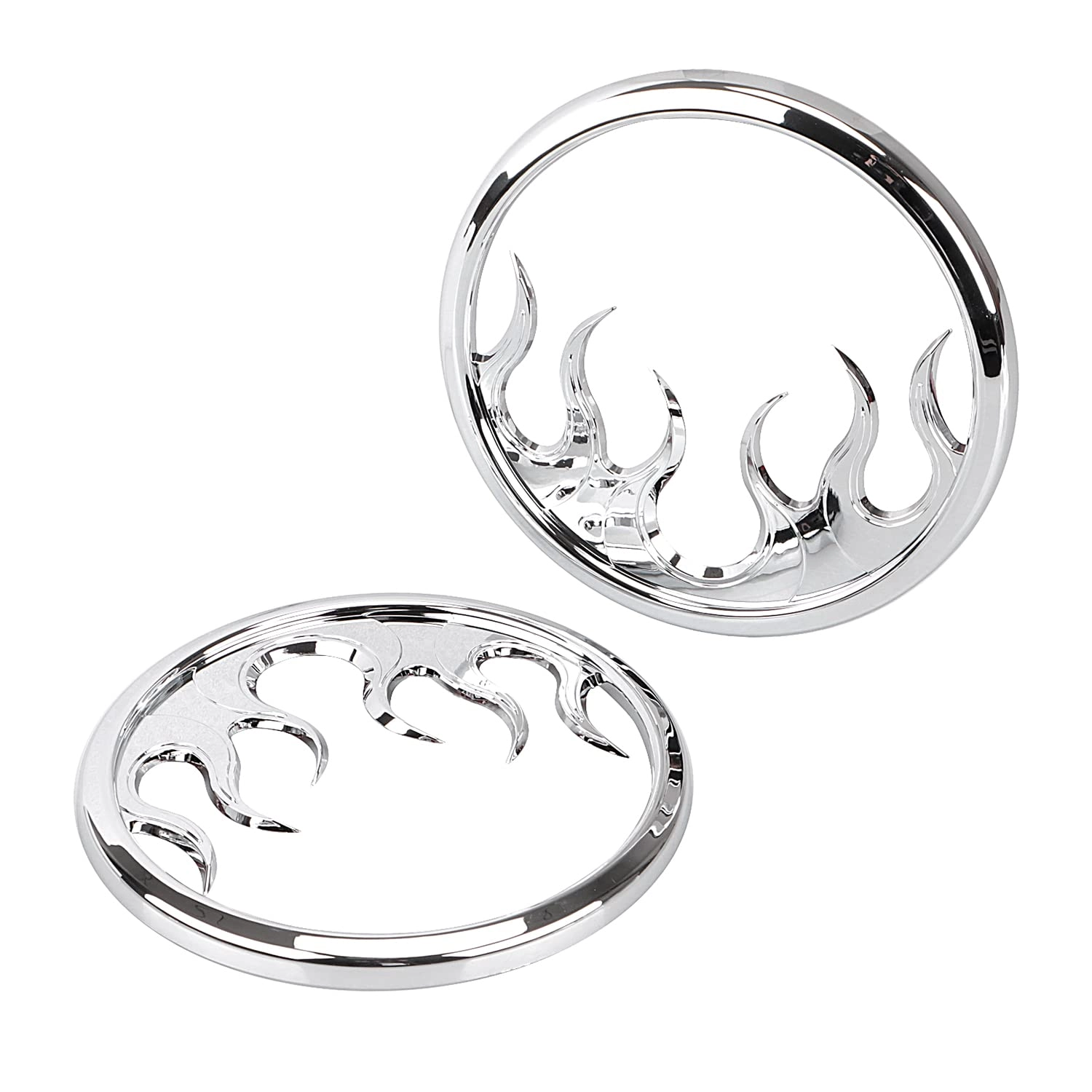 YDLMT Flame Speaker Grill Cover - 1 Pair