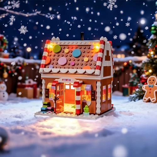 LED Light Set for Lego 40809 Holiday Gingerbread House - Easy Installation Hidden Wiring