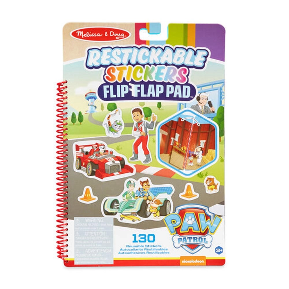 PAW Patrol Restickable Stickers Flip-Flap Pad - 5 pages 130 piece(s)