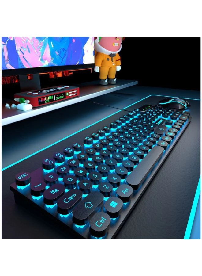 Zhaoyin Steampunk Keyboard And Mouse Suit - Wired