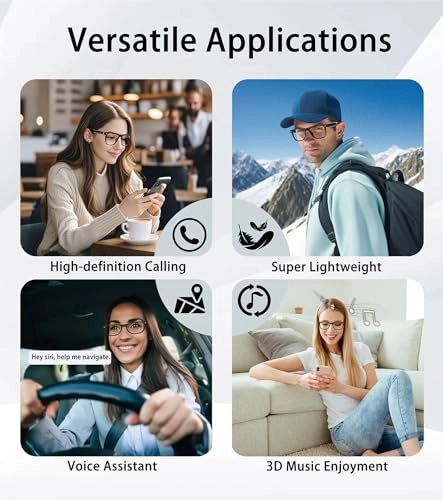 AI Smart Glasses - 116 Languages Bluetooth 5.4 UV400