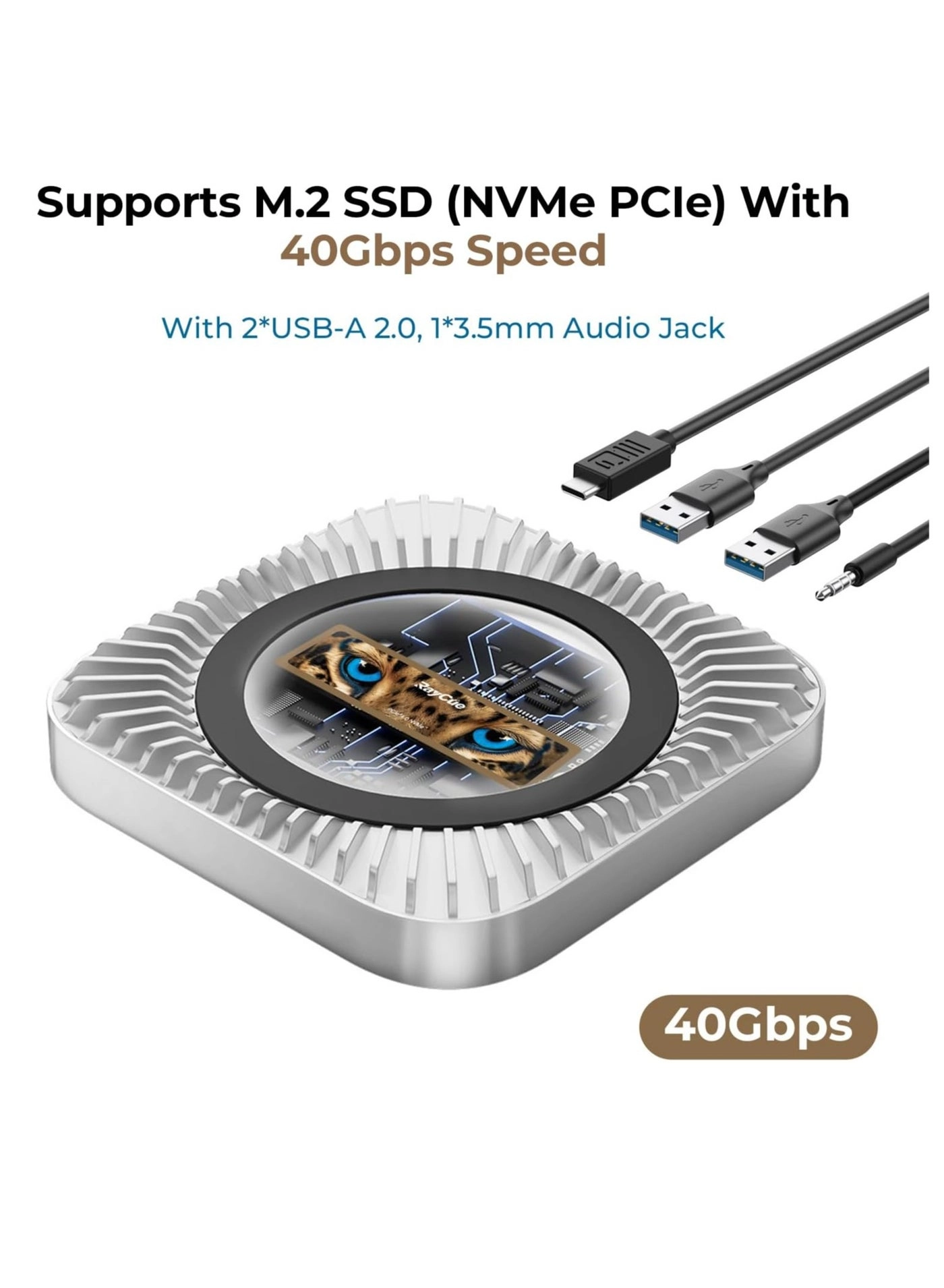 Mac Mini M4 Dock - M.2 NVMe/SATA 4K60Hz 10G USB