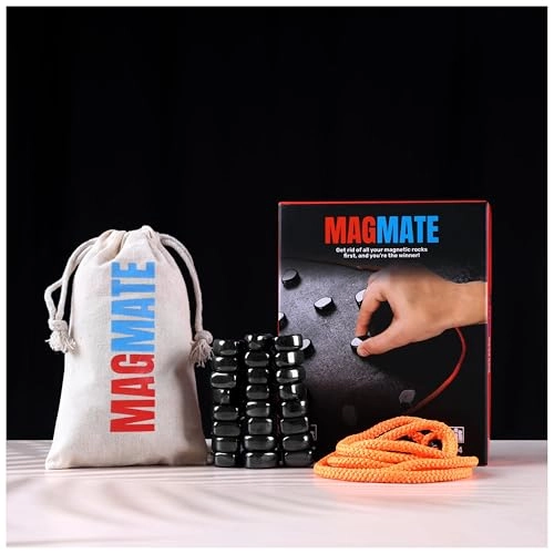 Original Magnetic Board Game - 24 Irregular Magnets Travel Pouch