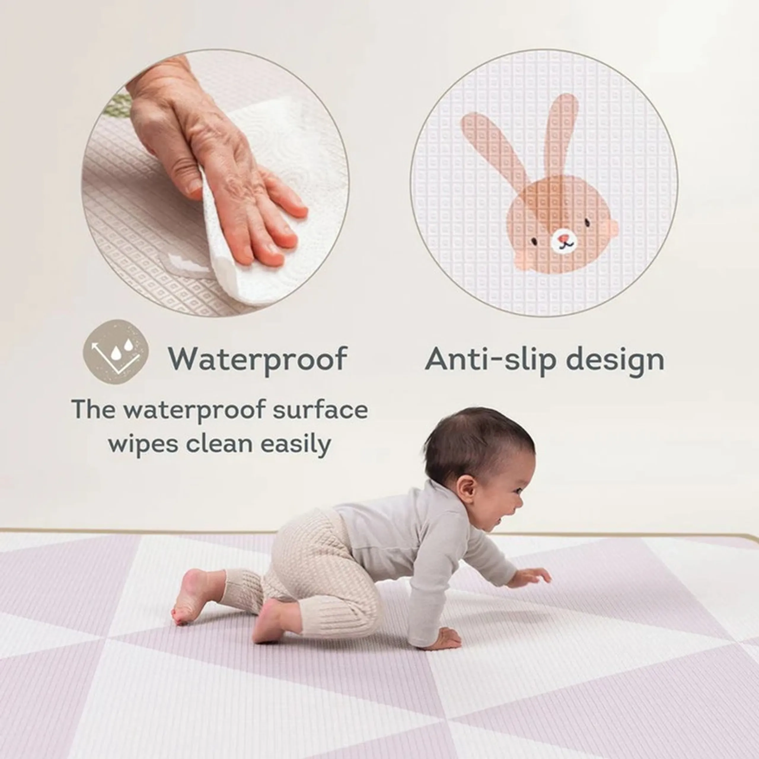 Reversible Roll & Play Foam Mat - 0 month & above