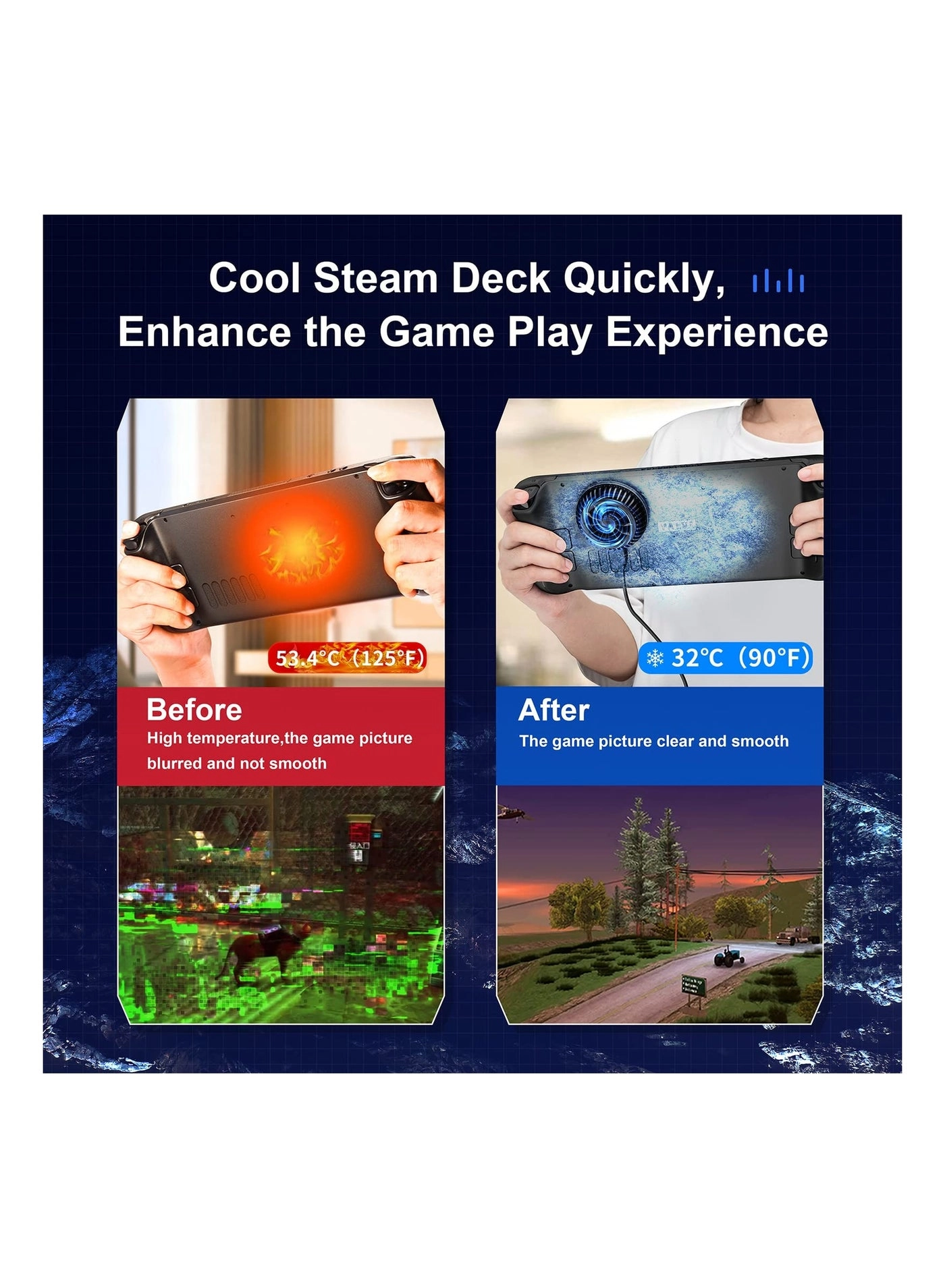 Steam Deck Fan - φ2.56* 0.87 inches