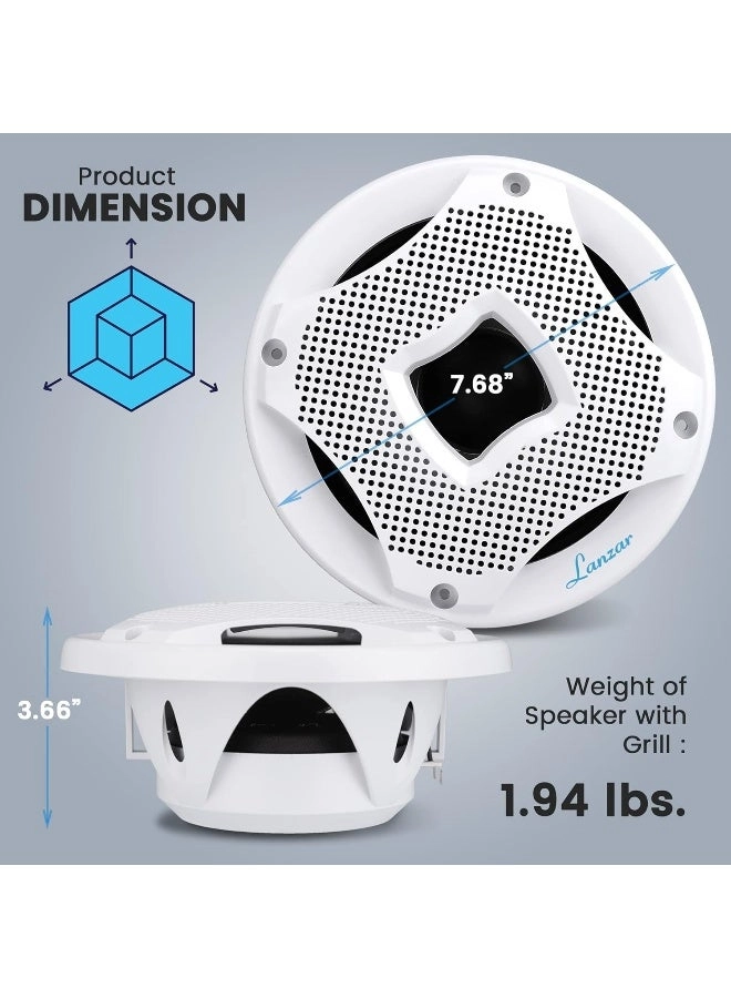 Two Way Marine Speaker System - 6.5 inch 450 Watts Max Power