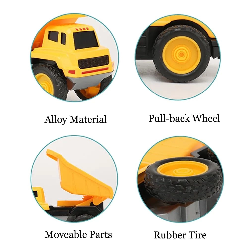 Construction Trucks - 1:64 6pcs