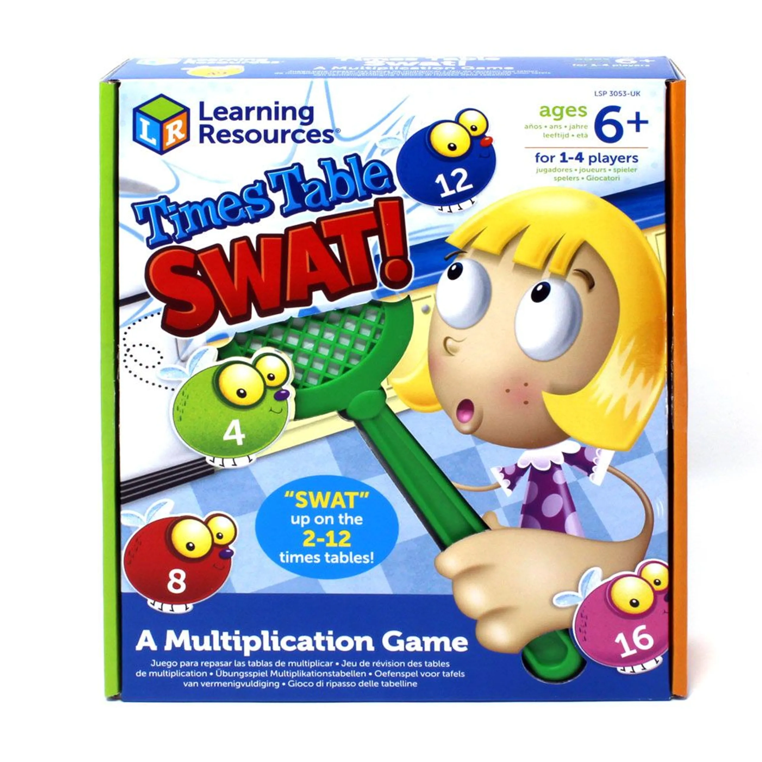 Learning Resources Times Table Swat - Suitable for 6 years & above 132 pieces