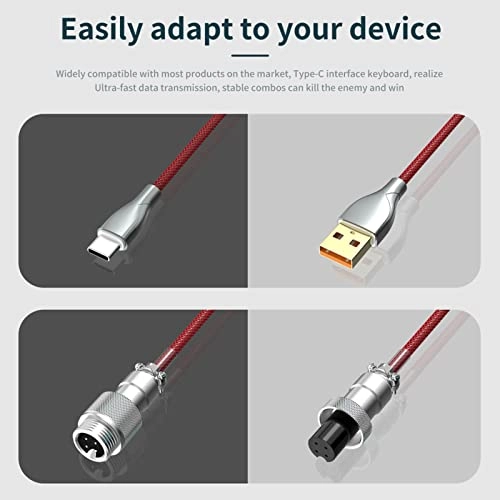 Mechanical Keyboard Cable USB-C to USB-A