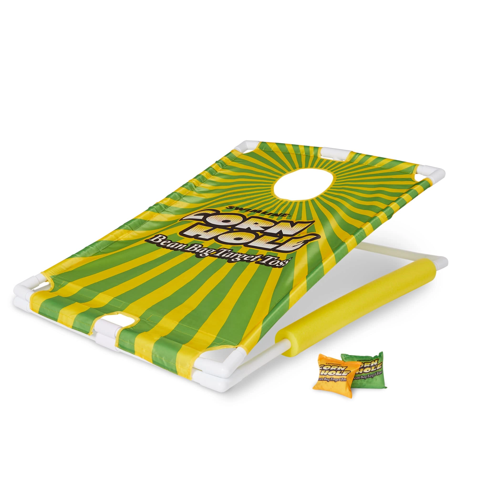 Cornhole Game - Orange/Green Floating