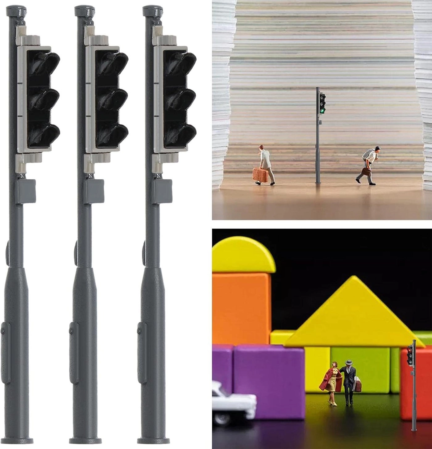 Model traffic light - 3 Pieces 1 to 72 OO Scale