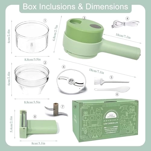 Handheld Electric Vegetable Cutter - Rechargeable battery