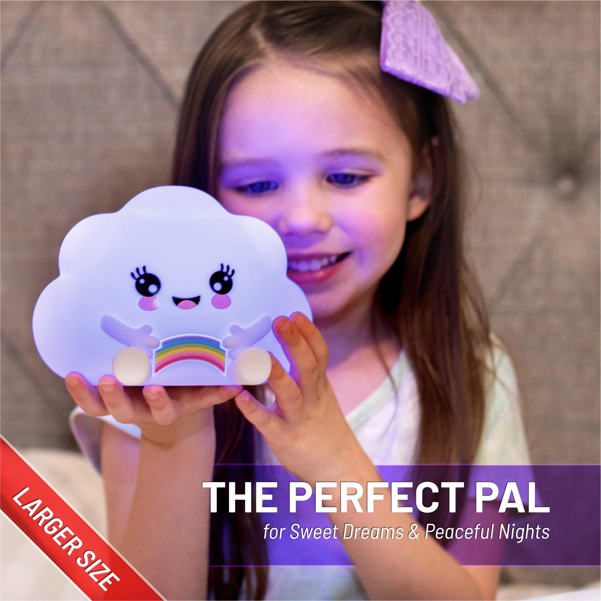 Cloud Squishy Night Light - Battery Powered Multicolor